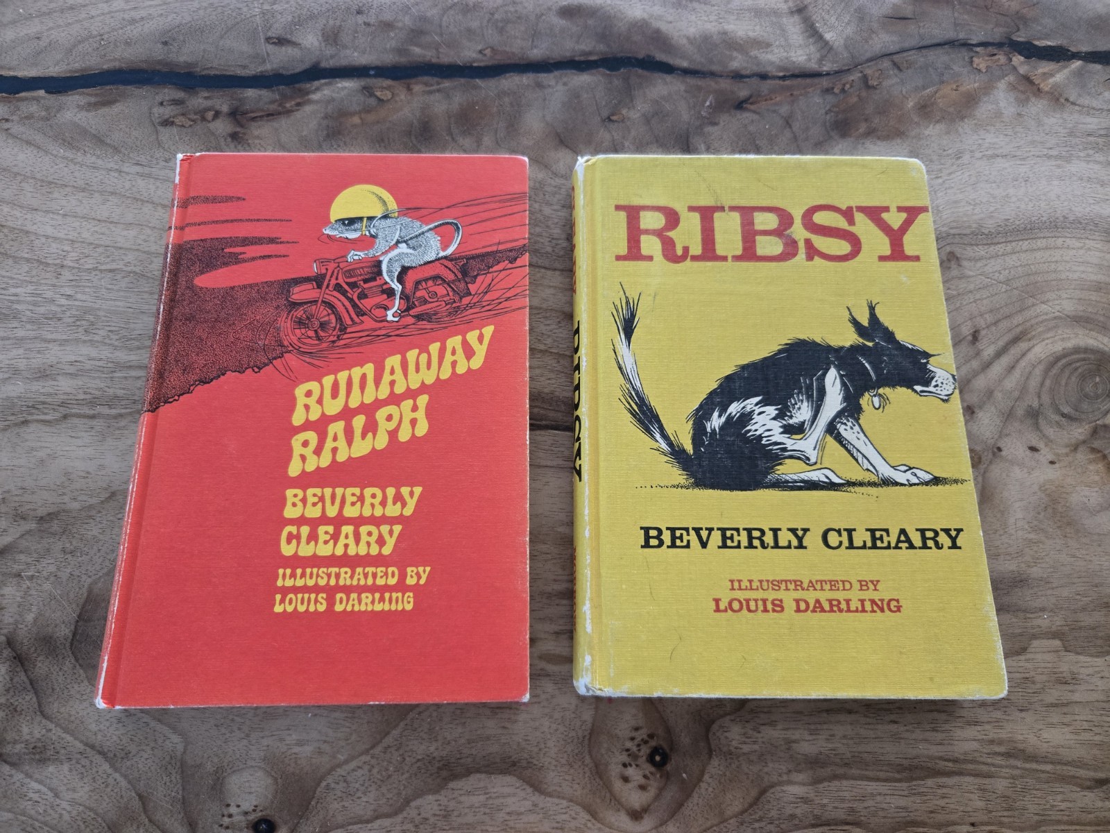 Beverly Cleary RUNAWAY RALPH 1970 RIBSY 1964 Hardcover Weekly Reader