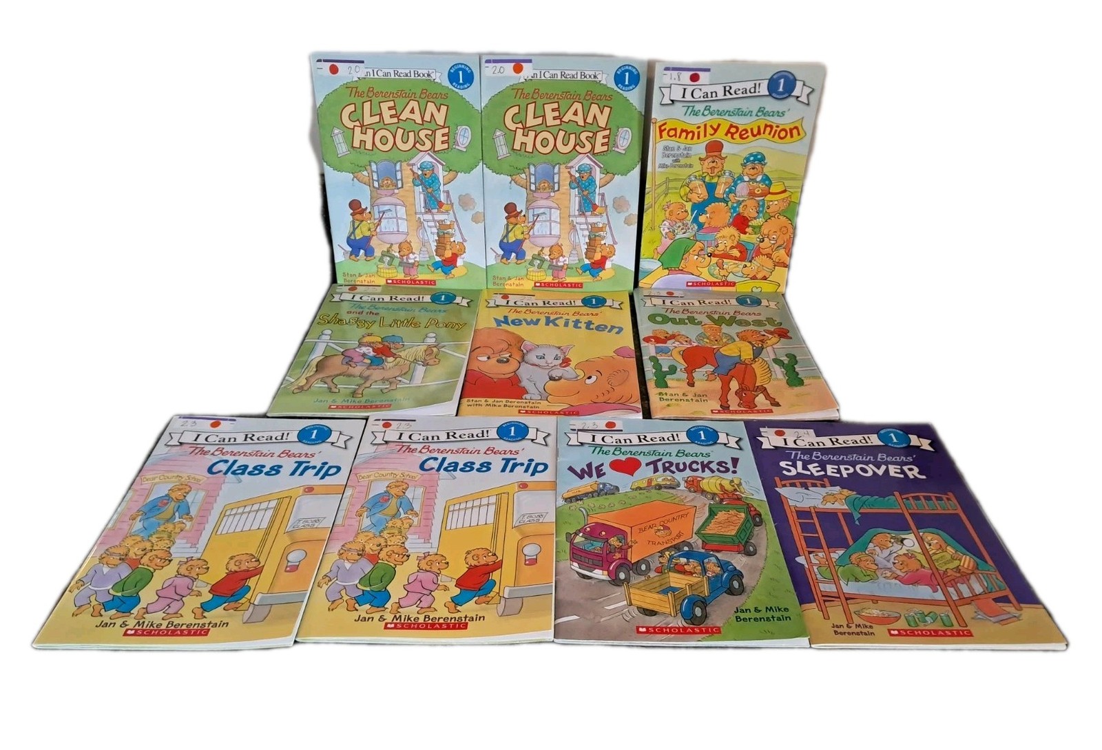 The Berenstain Bears”I Can Read” 10 Book Beginning Reader Lot (AR Level 1.8-2.4)