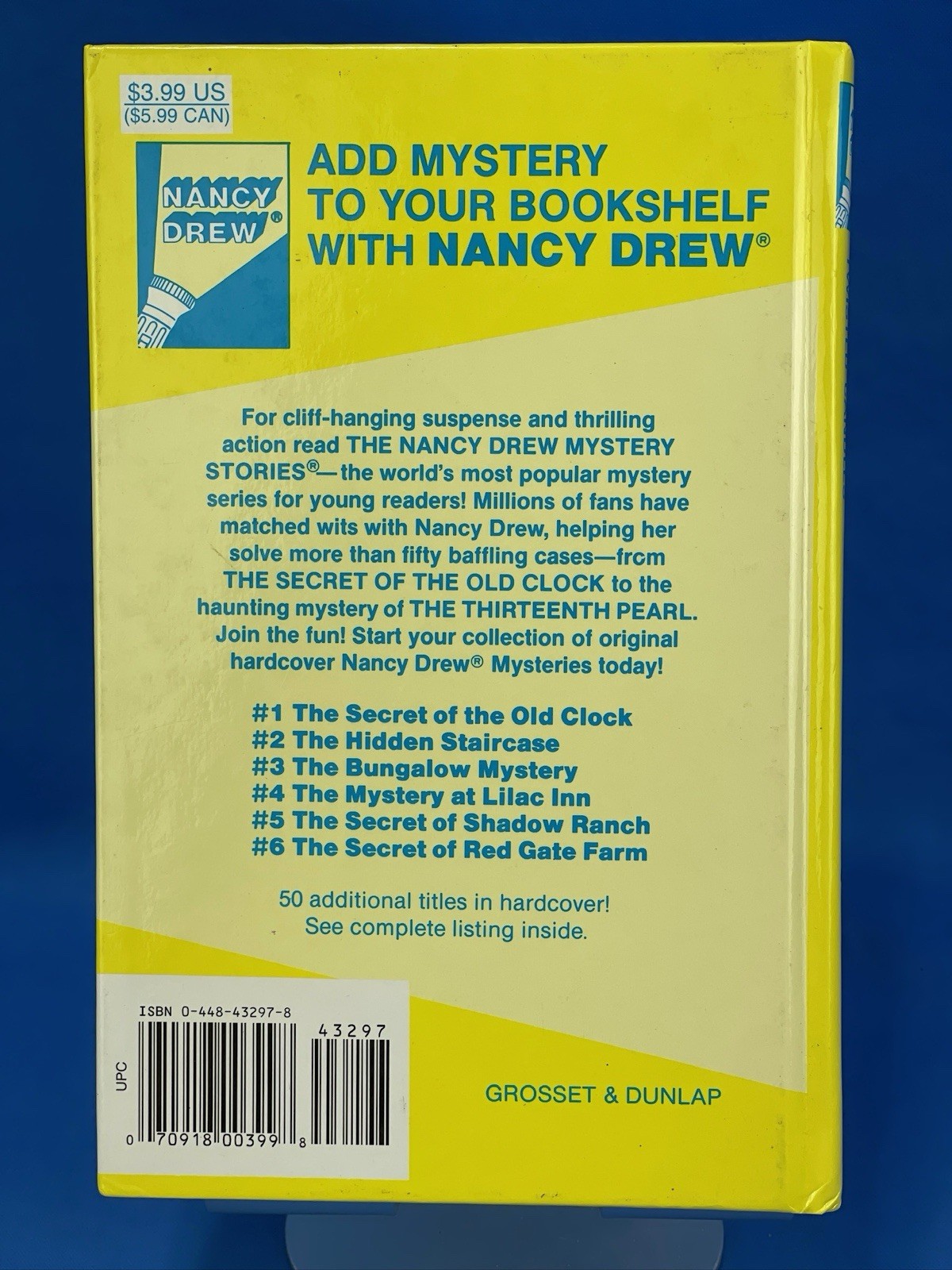 Nancy Drew Mystery Book Lot – Yellow Spine HC – 7 Books 2,3,8,9,14,35&38-Vintage
