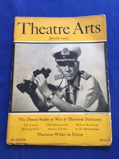 THEATRE ARTS. JANUARY 1943 – FIRST EDITION OWEN DODSON PLAY AND WALT DISNEY