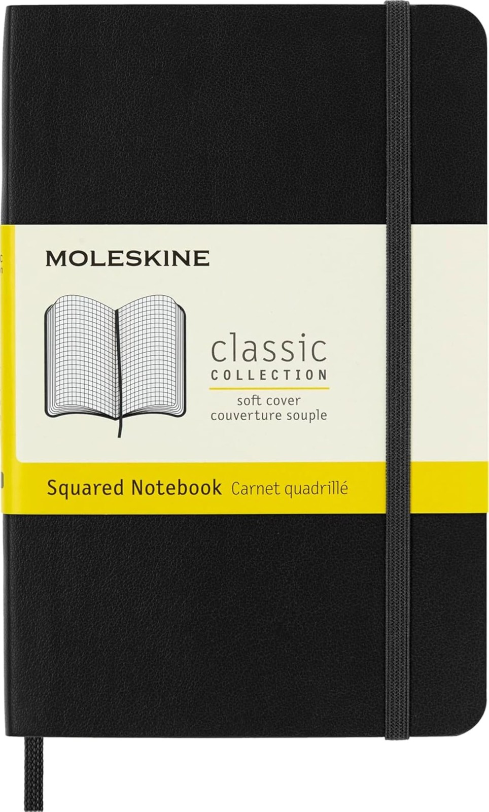Moleskine Classic Notebook, Soft Cover, Pocket (3.5″ x 5.5″) Pocket, Black
