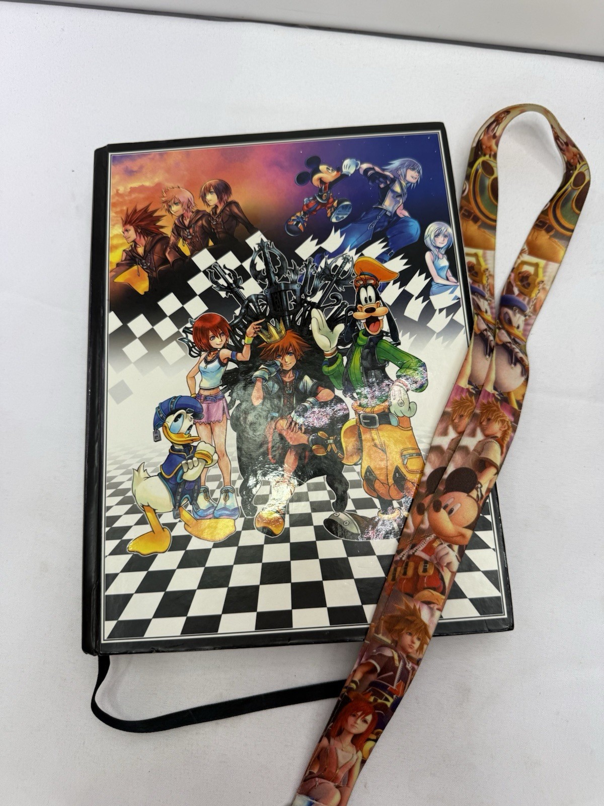 Kingdom Hearts HD 1.5 Remix Official Game Guide Hardcover HC Book W/Lanyard