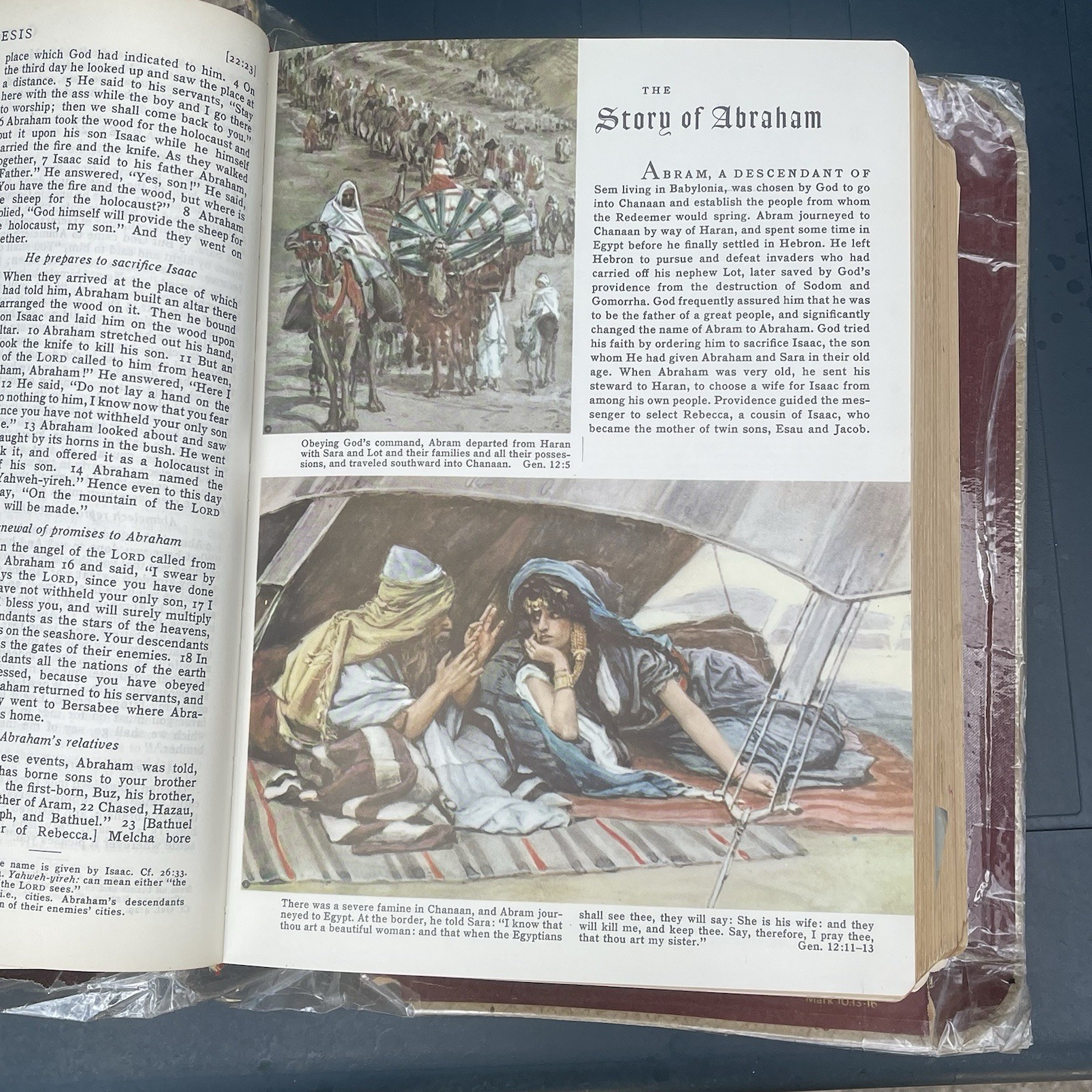 Vintage Holy Bible The Holy Angels Edition The Catholic Press 1963 White Large