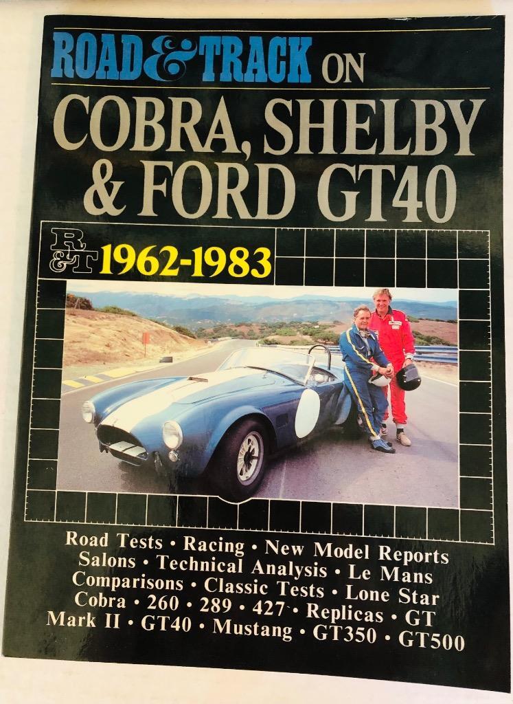 Cobra Shelby & Ford GT40 Brooklands Books 1986 92 pages Road & Track