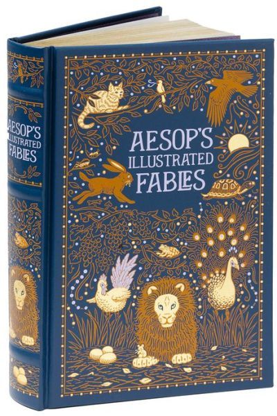 AESOP’S ILLUSTRATED FABLES by Aesop Leather Bound Brand New Collectible Sealed