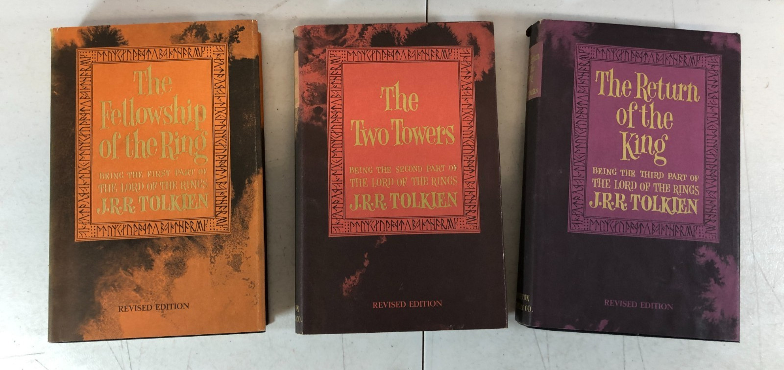 Lord Of The Rings Trilogy J.R.R. Tolkien 2nd Second Edition Maps 1965 Box Set