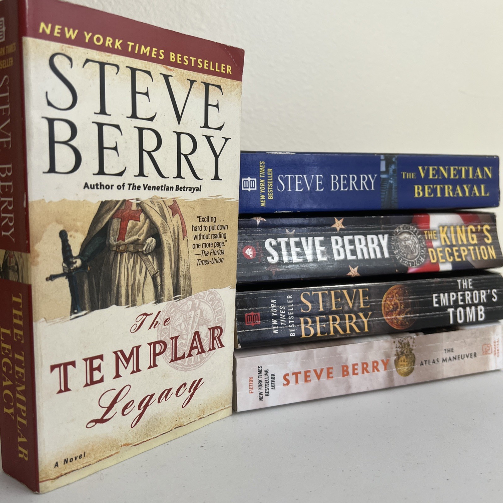 Steve Berry Cotton Malone Series 5 Book Lot Templar Legacy Deception Thriller