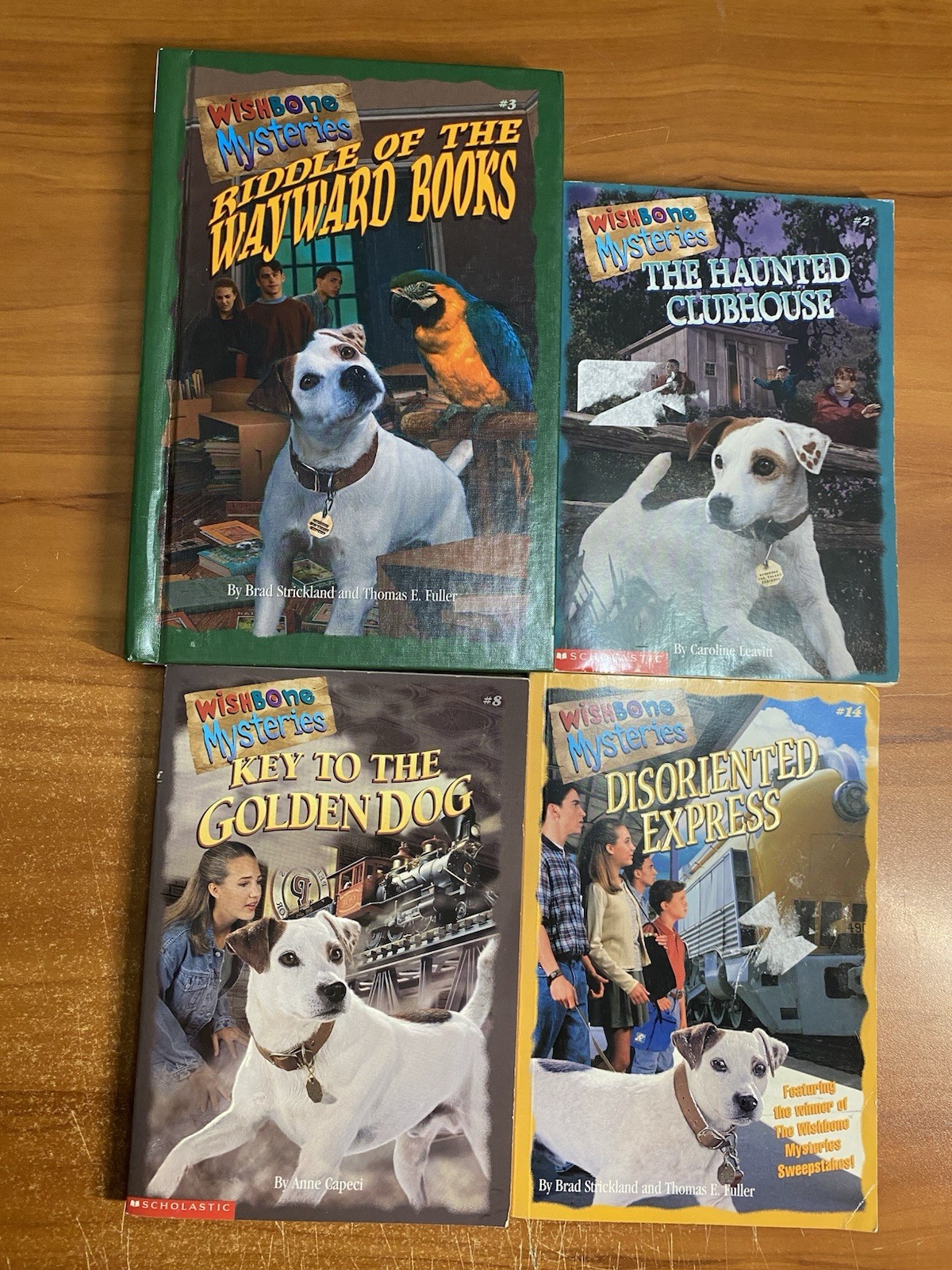 Lot of 4 Wishbone Mysteries Books Collection #2 3 8 14 Haunted Clubhouse