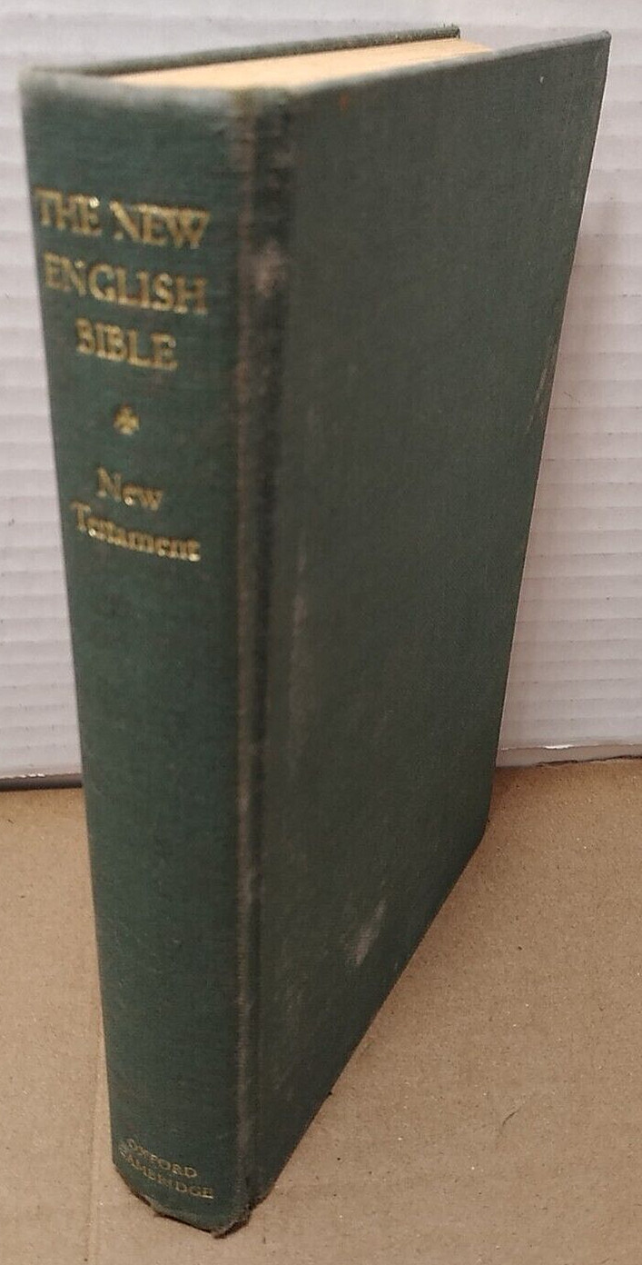 NEW ENGLISH BIBLE: NEW TESTAMENT – Oxford Cambridge – 1961 – Vintage Hardcover