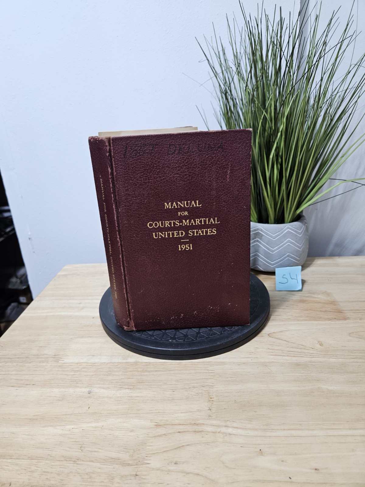 Manual For Courts Martial United States US Department of Defense 1951 Hardcover