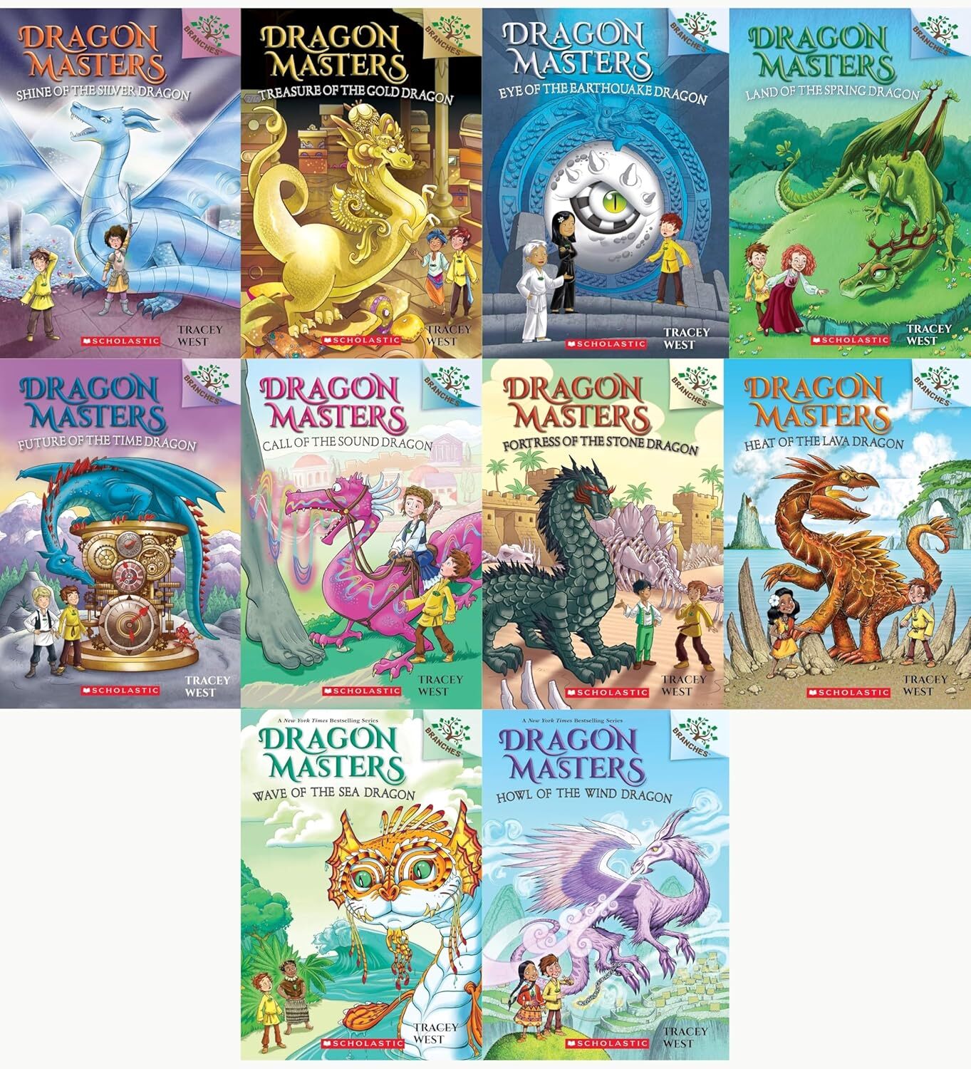 Dragon Masters Series 10 Books Set II (Book 11- Book 20) by Tracey West
