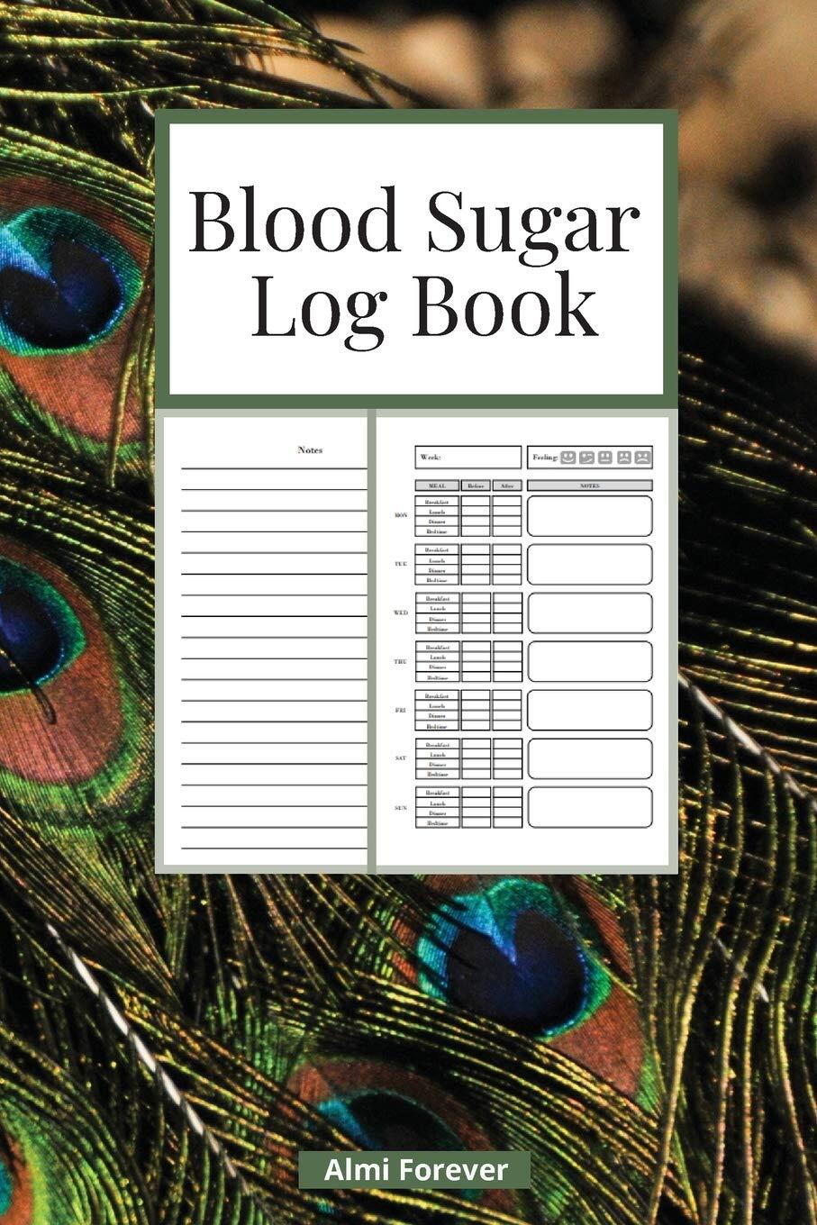 Blood Sugar Log Book: Diabetes Log Book 1.4 Weekly Blood Sugar Book, 108 Alterna