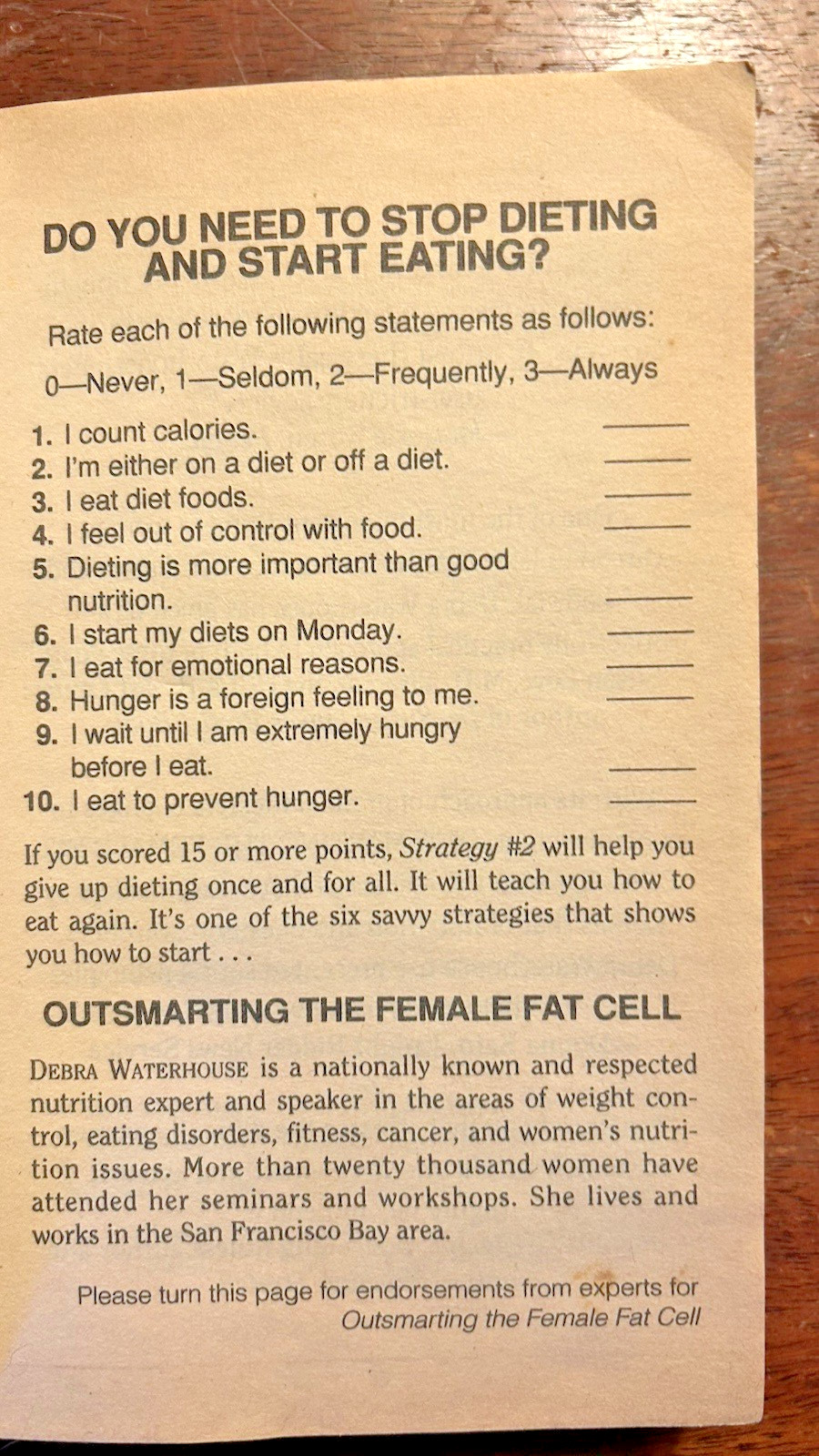 #944 Outsmarting The Female Fat Cell The 1st Weight Program Designed for Women